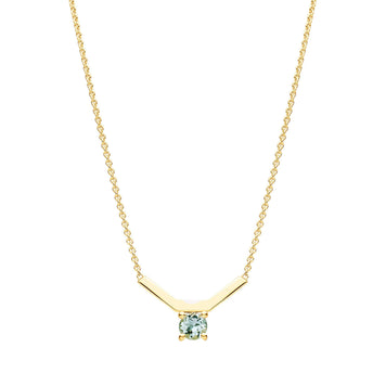 9CT GREEN AMETHYST MATRIX PENDANT