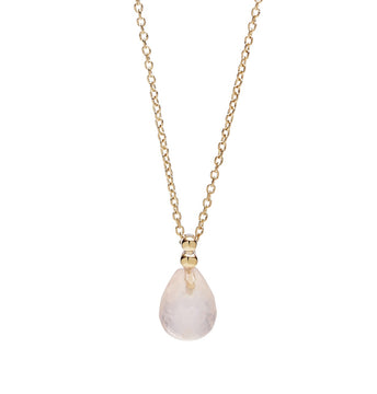 9CT CHERRY BLOSSOM ROSE QUARTZ PENDANT