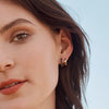 18CT BLACK DIAMOND DOPPIO EARRINGS