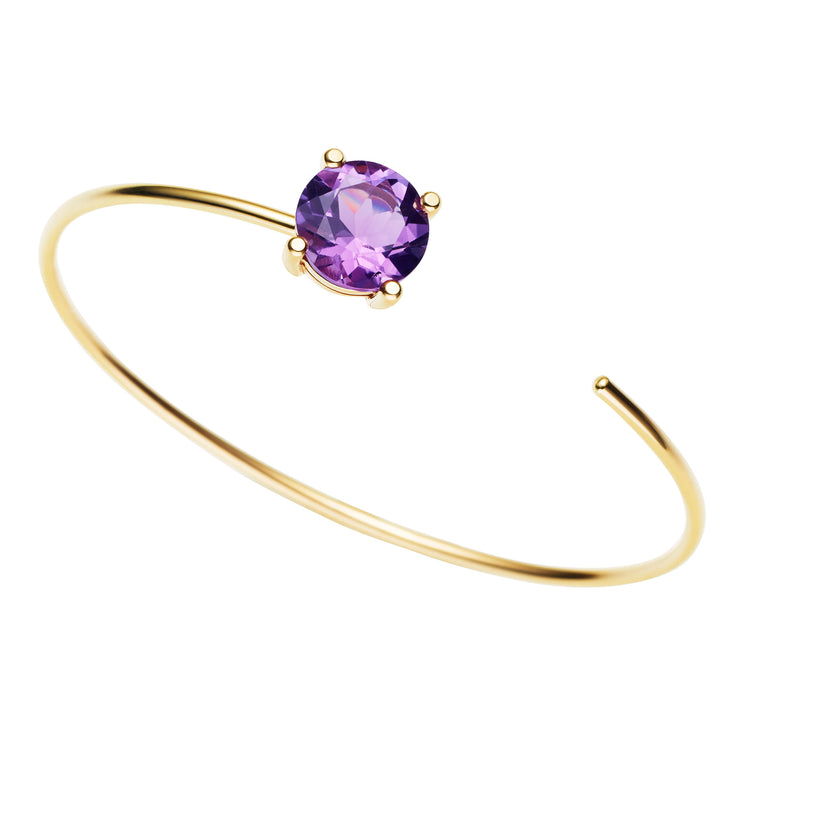 9CT AMETHYST CARLY BANGLE