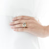 9CT GREEN AMETHYST PACIFIC RING