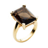 9CT SMOKY QUARTZ SUNSET RING