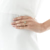 9CT GREEN AMETHYST CARLY RING