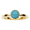 9CT GOLD TURQUOISE AURORA RING