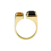 9CT CITRINE & ONYX RONA RING