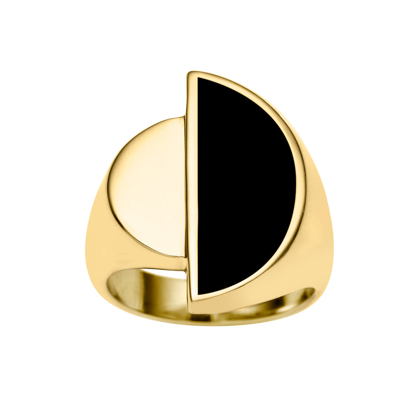 9CT ONYX MILOS RING