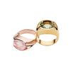 9CT ROSE GOLD VIRAGO ROSE QUARTZ RING