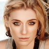 18CT ONYX, DIAMOND & BLACK SAPPHIRE ELIZABETH EARRINGS