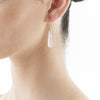 9CT ROSE QUARTZ ALESSANDRINI EARRINGS