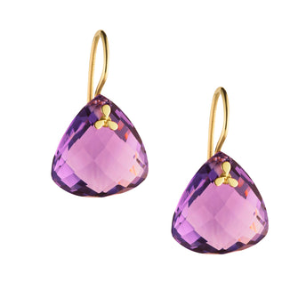 9CT AMETHYST PALOS EARRINGS