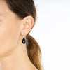 STERLING SILVER ONYX EARRINGS