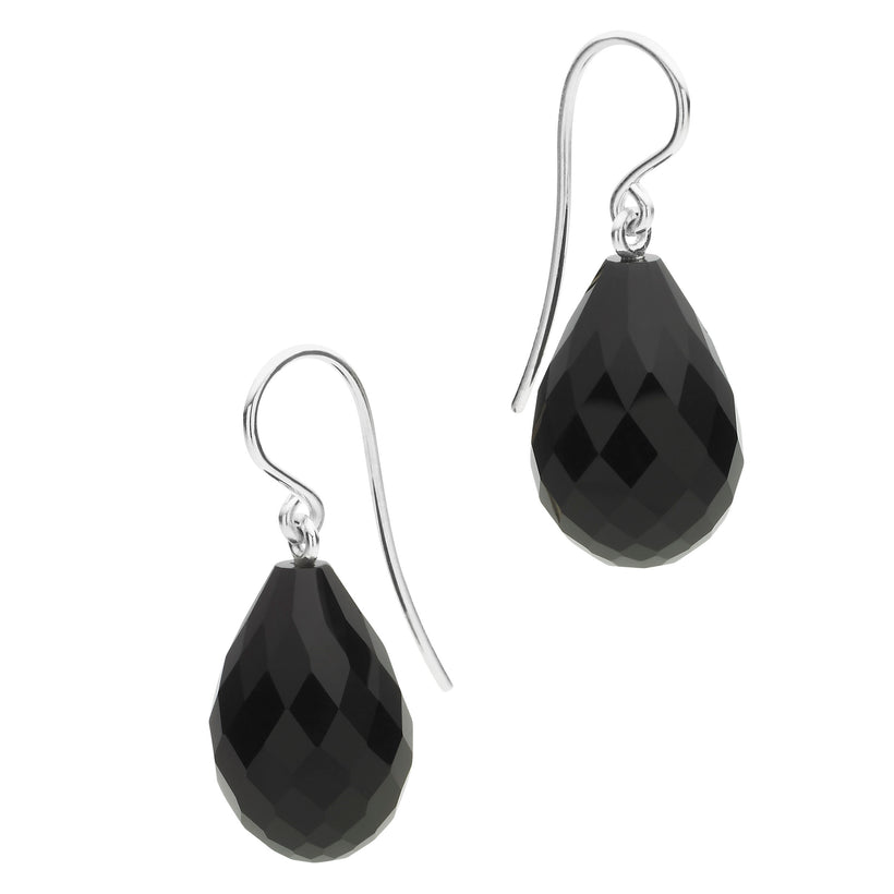 STERLING SILVER ONYX EARRINGS