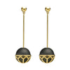 9CT ONYX IDONY EARRINGS