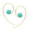 9CT AMAZONITE ANNA EARRINGS