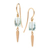 9CT NIELSEN GREEN AMETHYST EARRINGS