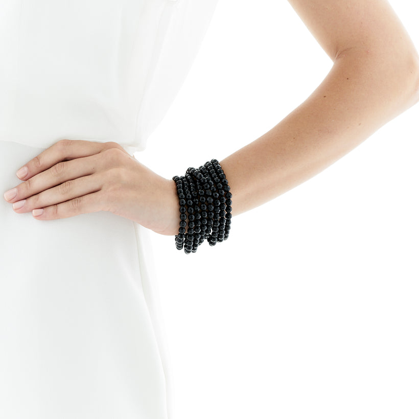 8 ROW FACETED MAE BRACELET