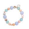 STERLING SILVER BLUE LACE AGATE & PEARL ELOISE BRACELET