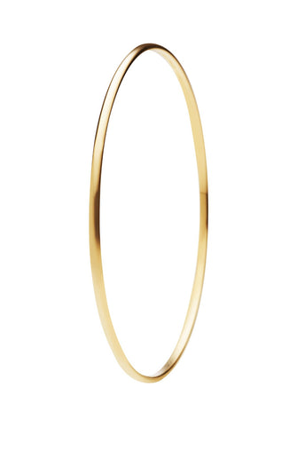 9CT YELLOW GOLD FINE BANGLE