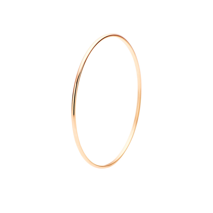 9CT ROSE GOLD FINE BANGLE