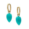 9CT ORIANA AMAZONITE INTERCHANGEABLE DROPS
