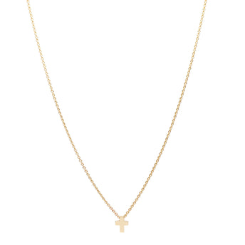 9CT BABY MINI CROSS PENDANT