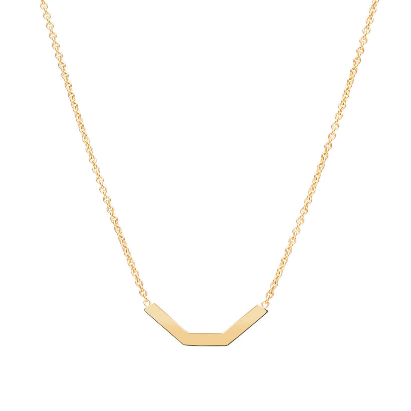 9CT MATRIX BAR PENDANT