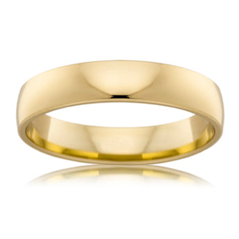 18CT YELLOW GOLD 4MM BARREL WEDDER