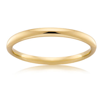 18CT YELLOW GOLD 2.5MM COMFORT WEDDER