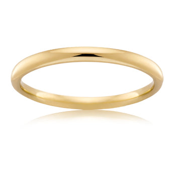18CT YELLOW GOLD 2.5MM COMFORT WEDDER