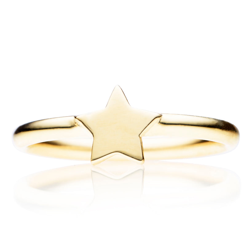 9CT STAR RING