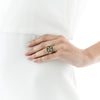 9CT ONYX VASARI RING