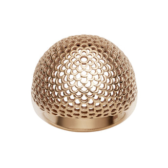 9CT ROSE GOLD GAUDI RING