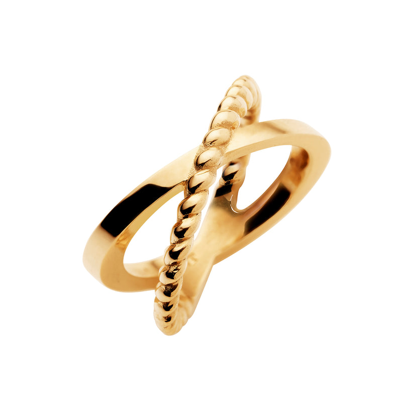 9CT ENTWINE RING