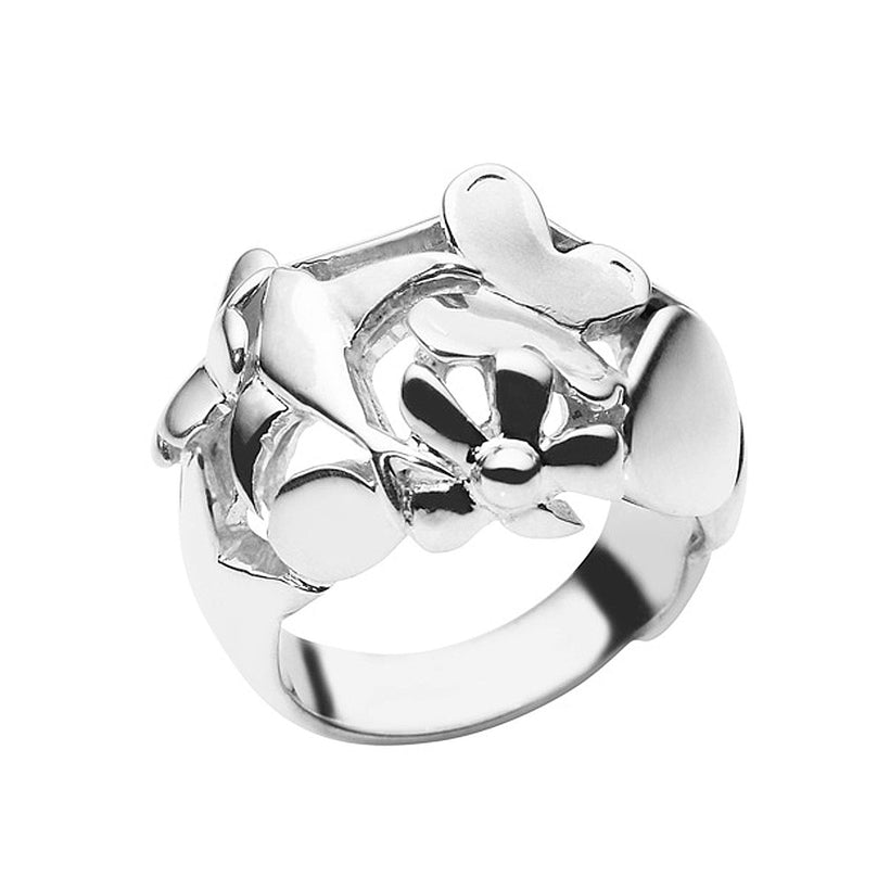 STERLING SILVER CHARMED RING