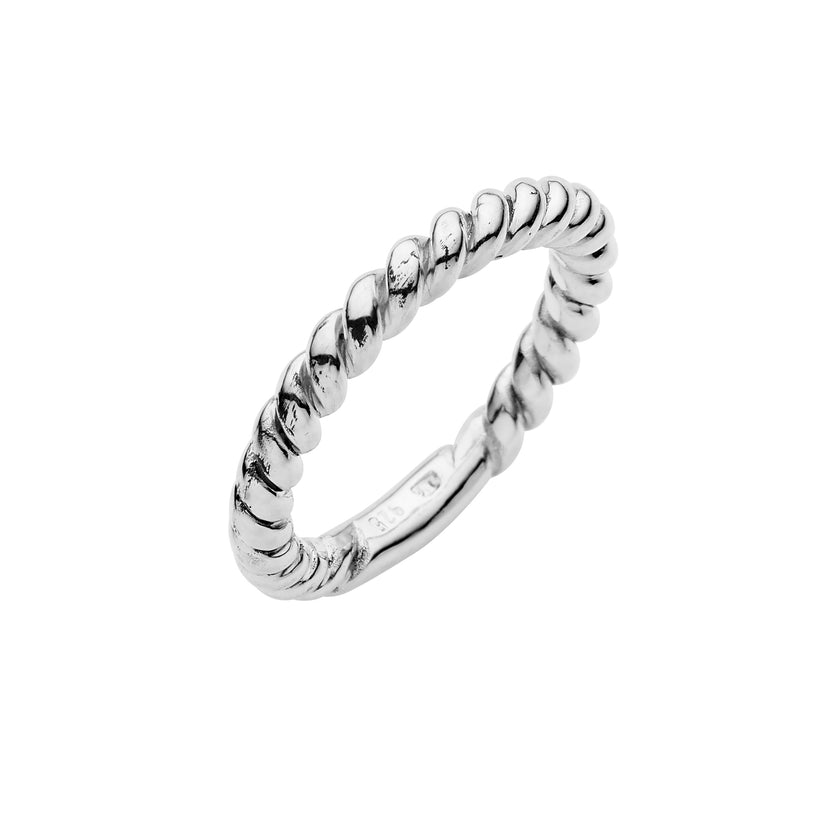 STERLING SILVER ROPE RING