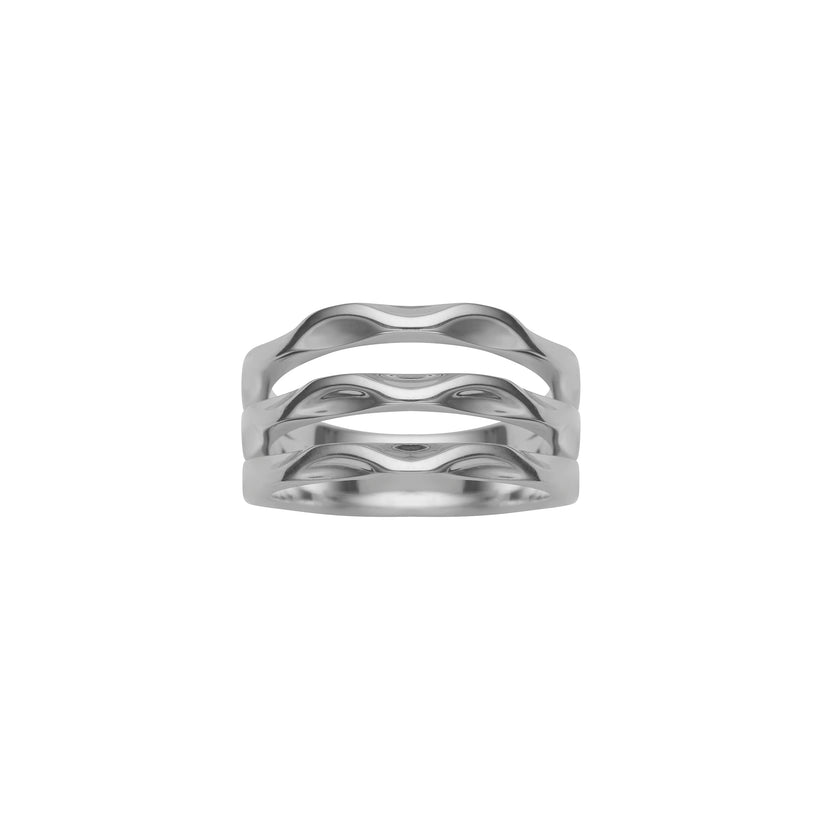 STERLING SILVER TRIPLE MOMENTUM RING