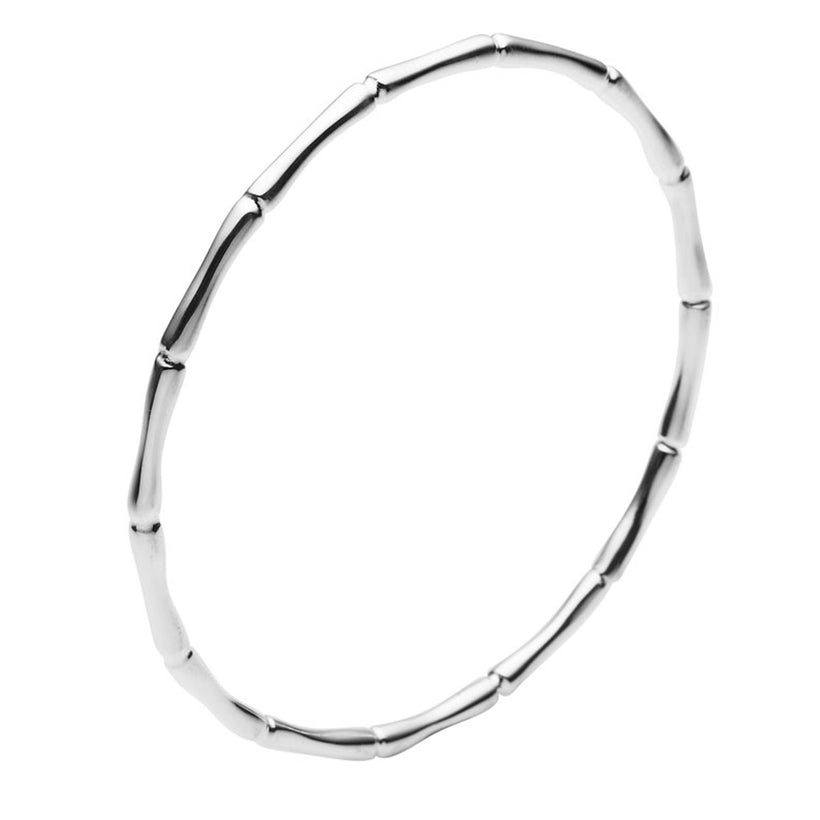 STERLING SILVER BAMBOO BANGLE