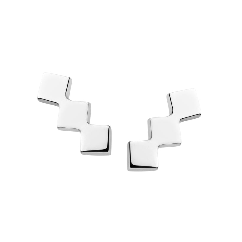 STERLING SILVER TRULLI STUD EARRINGS