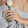 STERLING SILVER BLUE LACE AGATE LOREN RING