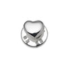 STG SILVER HEART PIN