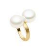 9CT DOUBLE PEARL RING