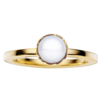 9CT GOLD PEARL AURORA RING
