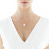 18CT SOUTH SEA PEARL AND DIAMOND ORBIT PENDANT