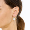 18CT ROSE GOLD SOUTH SEA PEARL & DIAMOND ORBIT EARRINGS