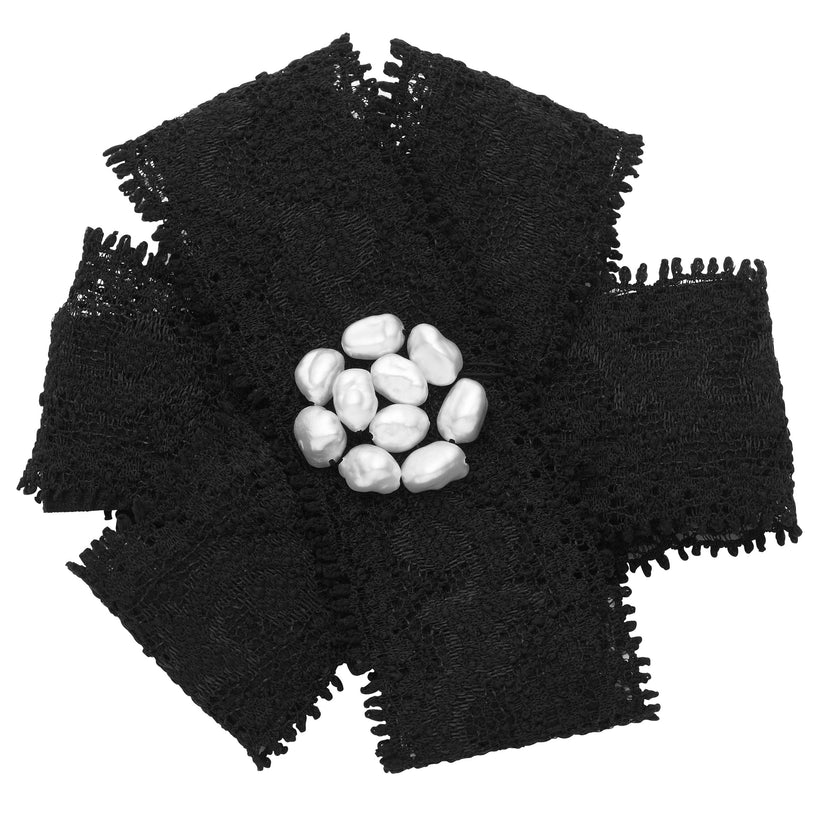 KESHI PEARL & FRENCH LACE BROOCH