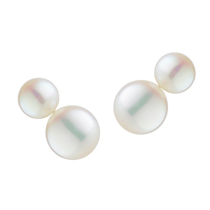 9CT 2 PEARL STUD EARRINGS