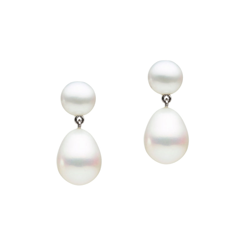 STERLING SILVER PEARL CATE EARRINGS