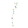 9CT PEARL, TURQUOISE & GREEN AGATE DAZE EARRING (SINGLE)
