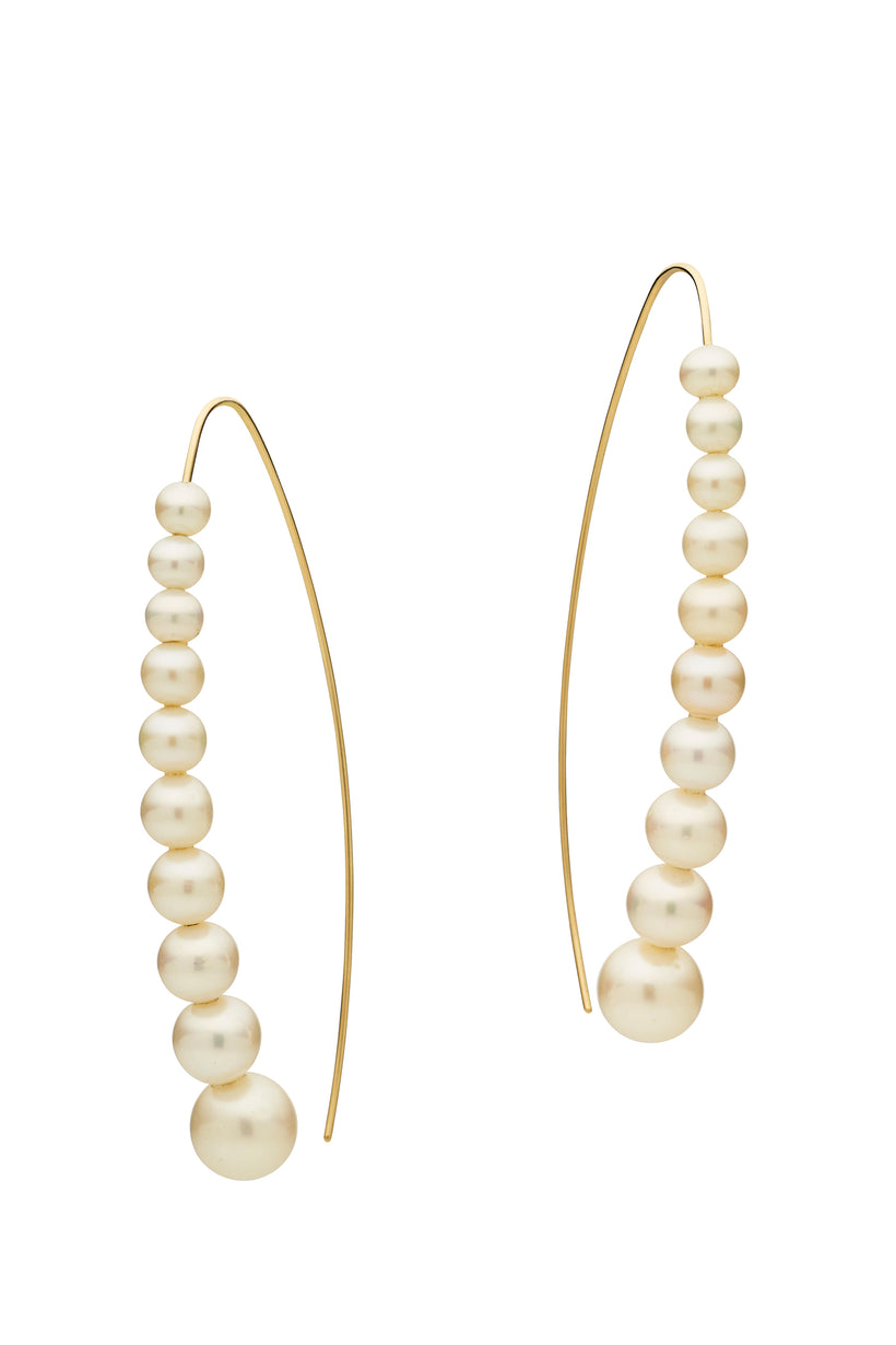 9YG PEARL ROMANCE EARRINGS