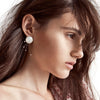 9CT MOTHER OF PEARL & PEARL COSMIC EARRINGS
